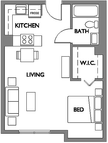 studio floorplan
